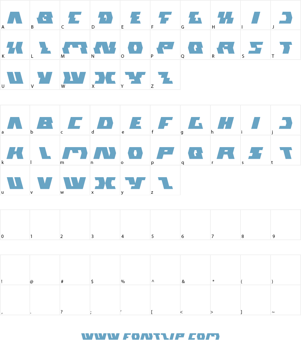 GLADIATOR sport Font Character